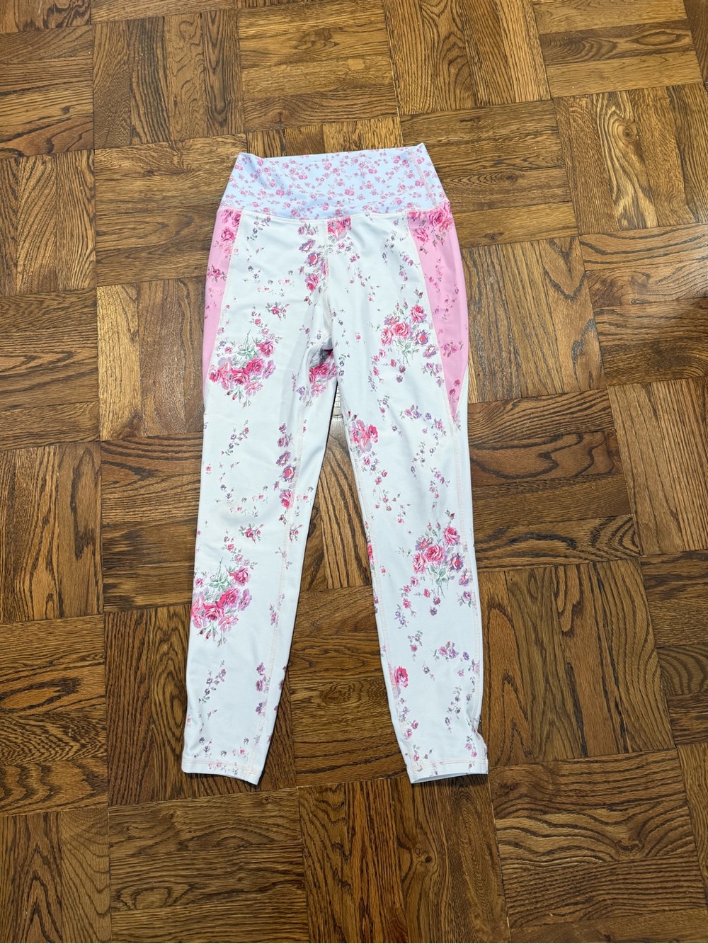 Loveshackfancy Pink Floral Leggings